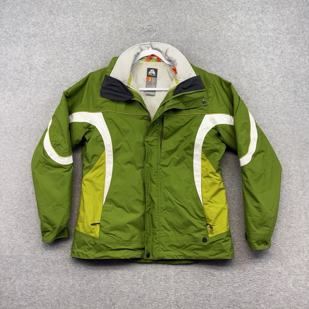 Nike ACG Womens Winter Coat Ski Snow Thermal Jacket 2 in 1 Small Green Snowboard